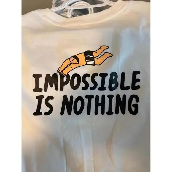 Adidas White Graphic T-Shirt with Skateboarder Design - Picture 5 of 5